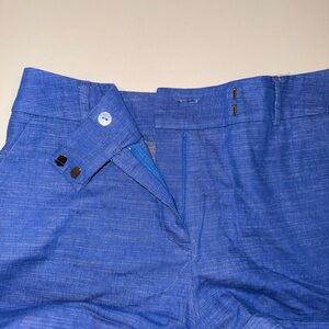 Aqua Women's Vibrant Blue Flat Front Shorts